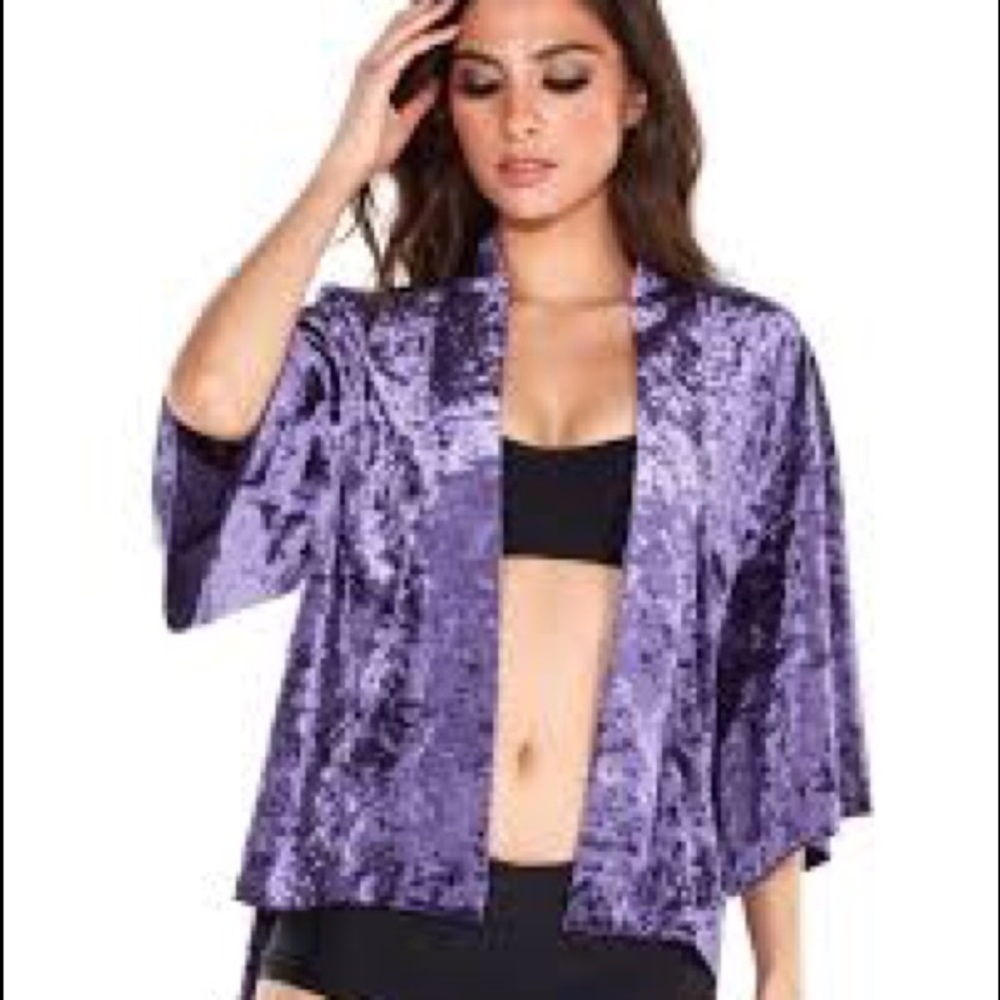 Purple Velvet Kimono Iheartraves